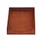 Dacasso Protacini Cognac Brown Italian Patent Leather Front-Load Letter Tray A6101 - alternate 1